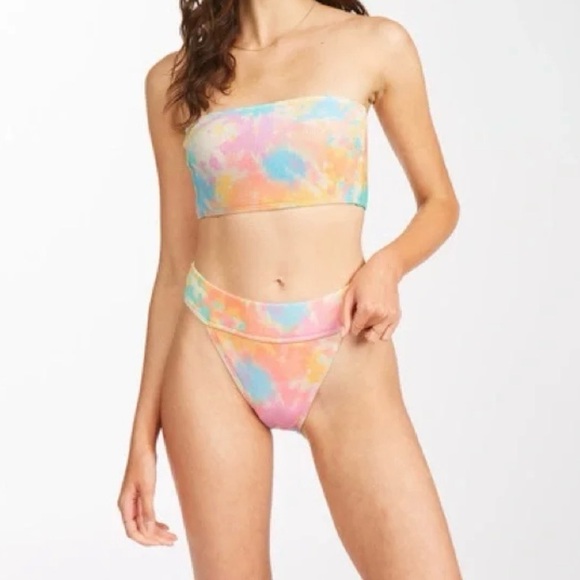 Billabong Rainbow Tide Aruba Bikini Bottoms & Sunny Tube Top Two Piece Set - Picture 2 of 15